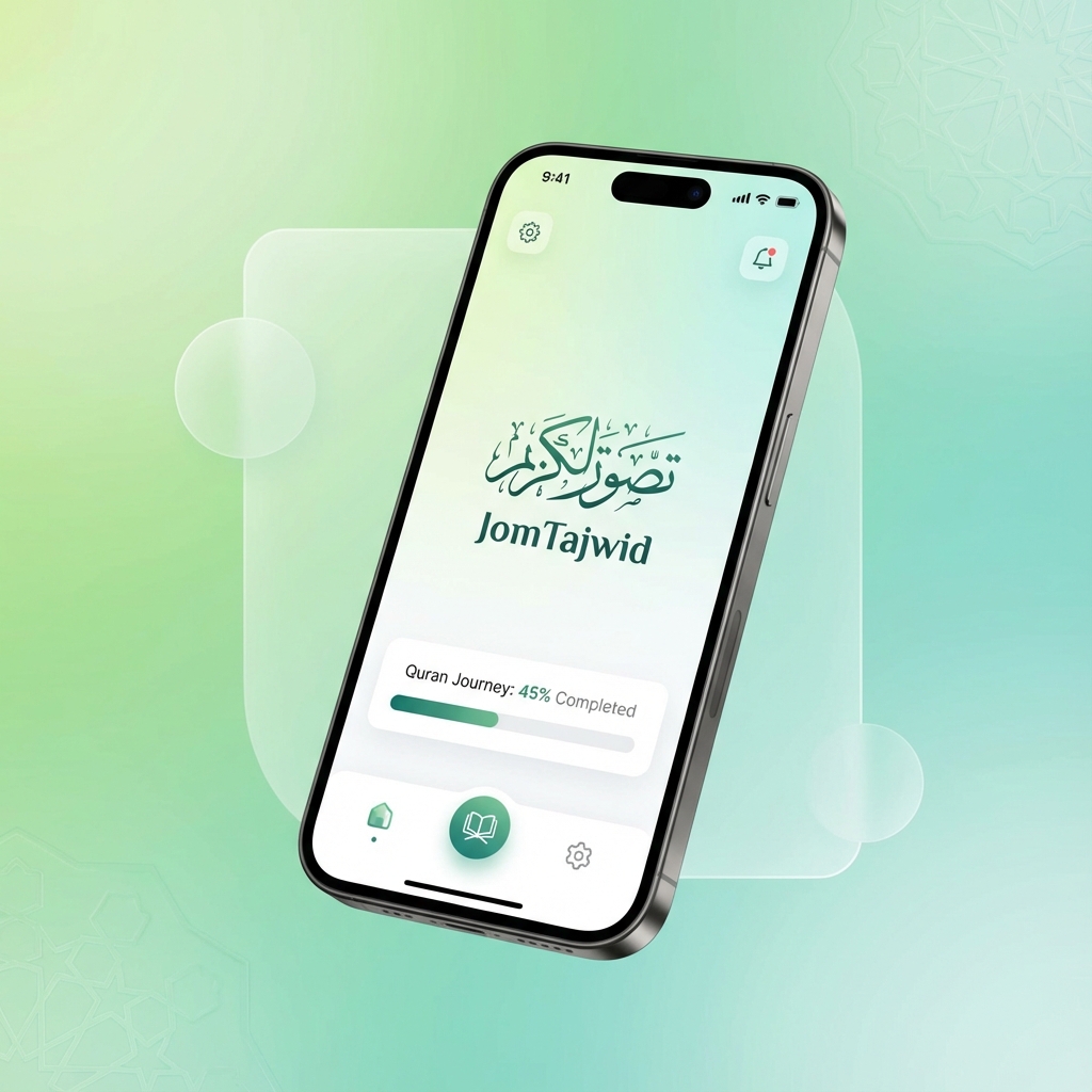 JomTajwid App Interface on iPhone